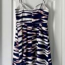 Yumi Kim  Sneak Peak Dress Blue & White Summer Ikat Print w/ Cutout Sz Medium NWT Photo 3