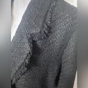Mango MNG  Black Tweed Blazer Suit Jacket Size XL; measurements in pictures Photo 2