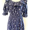 Universal Threads Blue Floral Ruffle Maxi Dress Size S Photo 3