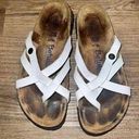 Birkenstock Betula by  Women's Size 38 L7 M5 Vinja White Patent Strappy Sandals Photo 0