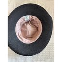 Pacific&Co Wallaroo Hat  Victoria Two-Tone Wide-Brim Beach Sun Hat Black/Tan Ribbon Photo 4