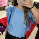 Moon River Boutique Ruffle Lace Top Photo 3