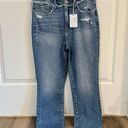 Good American NWT  Jeans Good Straight Under WB Fray Dark Wash Size 8/29 Photo 0