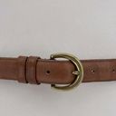 Coach  Brown Leather Belt Size Medium 8400 in British Tan Solid Brass Buckle Photo 1