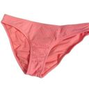 Nike Womens  Ribbed Pink Hot Punch Bikini Bottom Swimwear Size L NEW Photo 3