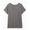 Torrid NWT  Everyday Signature Jersey Knit Grey Mother T-Shirt Women's Size 0/L Photo 5