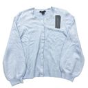 French Connection  Balloon Sleeve Button Front Crew Neck Cardigan Photo 0