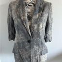 Elizabeth and James  Linen Blend 3/4 Jacket Blazer Size 4 Photo 0