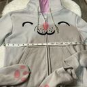 Big Bang Theory Cat Full Zip Up Hoodie Sweatshirt with Matching Socks! Gray Photo 2