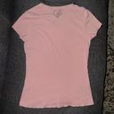 100% cotton pink v-neck shirt size Small Photo 3