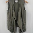 Olive & Oak  x Evereve Vest Size Small Army Green Military Olive Casual Zipper Photo 14