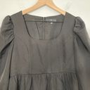 Tuckernuck  Pomander Place Andie Dress Black Small Short Puff Sleeves Cocktail Photo 5