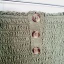 We The Free  Womens Size XS Green Ruffled Tube Top With Buttons Photo 2