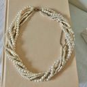 American Vintage Vintage “Hettienne” Mixed Pearls Multi Strand Necklace 18” Freshwater Gold Silver Photo 5