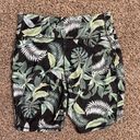 Bebe Nwt  Sport Palms Pattern Black Biker Shorts Size 1X Photo 3