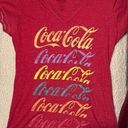 Coca-Cola  Red Fitted V-Neck T-Shirt Photo 0