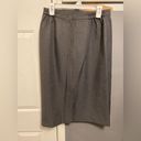 Leslie Fay  Haberdashery Grey Pencil Skirt Size 14 Photo 1