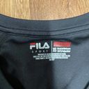 FILA  Sport Womens Black Dry Fit Short Sleeve T-Shirt Size XS Live in Motion Photo 4