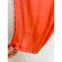 Alexis  High Rise Waistband Pleated Front Tapered Leg Pants Orange Womens Size XS Photo 2