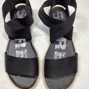 Sorel Ella Elastic Ankle strap slide open toe sandals Black Photo 14