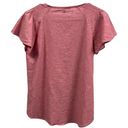 Harvé Benard Harve Benard Washable Linen Cotton Pink Tassel Short Sleeve Blouse Top Women’s S Photo 5