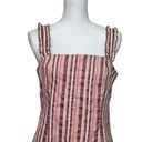 Alexis  Womens Brandy Mini Dress in Rose Stripe Wide Ruffle Shoulder XL New NWT Photo 2