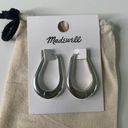 Madewell NWT  Droplet Large Hoop Earrings Silver Photo 1