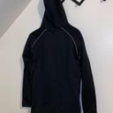 Good American  Performance 1/2 Zip & Size Zip Black Hoodie Tunic Small Photo 6