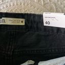 ZARA  Hi Rise Cut Off Raw Frayed Black Denim Shorts NEW SIZE 8 Photo 3