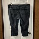 st. john's bay St. John’s Bay Faded Black Denim Capri Jeans size 22W Photo 7