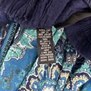 Studio West  Skirt Womens Small Blue Printed A-Line Casual Boho Bohemian Hippie Photo 6