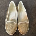 Jack Rogers  Mila Womens Gold Embroidered Boho Slip On Shoes Size 6 Sneakers Photo 1