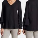 Ro & De  | Bell Sleeve Blouse Size Small Black Photo 0