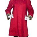 Burberry  London Trench Red Coat Jacket Sz 8 Photo 13