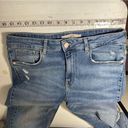 ZARA  Basic Z1975 Denim High Rise Size 8 Raw Hem Skinny Jeans Distressed Size 8 Photo 13