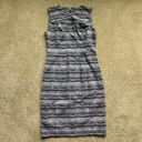 Tommy Hilfiger  Women's Sleeveless Print Sheath Dress Blue Striped Size: 4 Photo 1