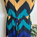 Alya  Multi Color Chevron Spaghetti Strap Lined  Women's Size Small NWT Photo 2