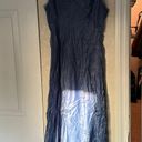 ZARA Blue Satin slip Dress Photo 1