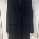 Emporio Armani Emporio Amrani NWOT Women's Black trench coat 3 button down jacket Photo 3