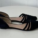 TESORI Black Suede Pointy Toe Flats Size 8 Photo 1