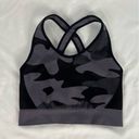 Koral  Womens Size S Black Grey Sparrow Seamless Sports Bra Gym Camo Compression Photo 1