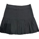 J.Crew  $110 Lattice Black Pleated Mini Skirt Size 6 NWT Photo 1