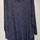 Lane Bryant  Sweater Womens 22/24 Pullover Stretch Zipper Back Blue Heather Boat Photo 1