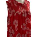 Ava & Viv  Women Plus Size 2X Blouse Shirt Smocked Top Red Summer Floral 18-684 Photo 1