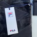 FILA Brand New  Black Velour Harlen Zip Up Track Jacket Photo 3