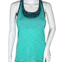 Lululemon  Tank Womens 6 Green Twist & Toll 2 in 1 Yoga Gym Workout Athleisure Photo 0