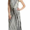 Calvin Klein  Women's Printed Embellished Keyhole Maxi Long Dress, Size XS Photo 2