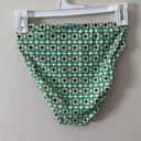 Modcloth NWOT  The Frankly High Waisted Bikini Bottoms Green Retro Daisy Print Photo 74