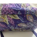 Vera Bradley  Backpack Laptop Bag Quilted Purple Pink Leaves Floral Campus Large Photo 1