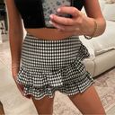 Olivaceous Gingham Ruffle Skort Photo 0